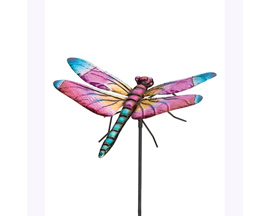 Real Art & Gifts&reg; 36 in. Skimmer Metal Dragonfly Stake