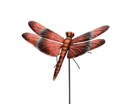 Real Art & Gifts&reg; 46 in. Meadowhawk Dragonfly Stake