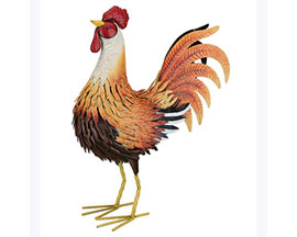 Real Art & Gifts&reg; Medium Sunburst Rooster D&eacute;cor 