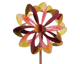 Real Art & Gifts&reg; Firebrand Blaze Rotating Solar Wind Spinner