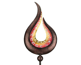 Real Art & Gifts&reg; Filigree Solar Stake - Swirl