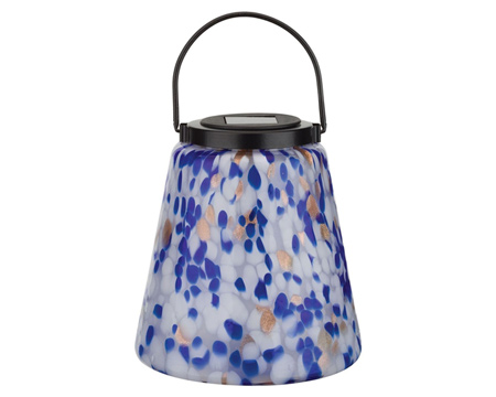 Regal Art & Gift&reg; Decorative Metal Acrylic Lawn Ornament Murano White Lantern