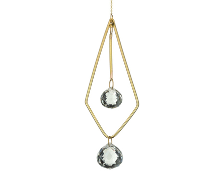 Regal Art & Gift&reg; Decorative 2.5 in. Bronze Celestial Diamond Crystal Ornament 