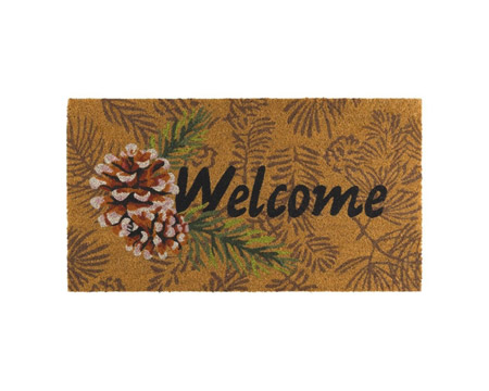 Regal Art & Gift&reg; 18 in. X 30 in. Pinecone Doormat