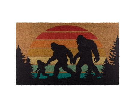 Regal Art & Gift&reg; 36 in. X 24 in. Sasquatch Family Coir Doormat