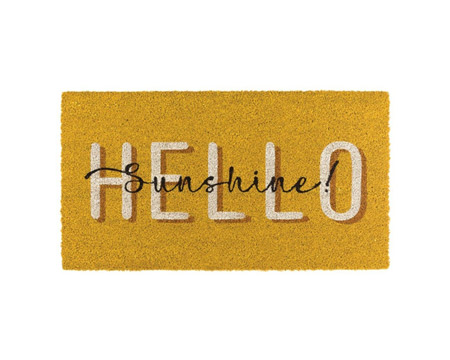 Regal Art & Gift&reg; 18 in. X 30 in. Hello Sunshine Coir Doormat