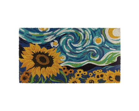 Regal Art & Gift&reg; 18 in. X 30 in. Van Gough Coir Doormat