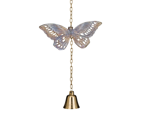 Regal Art & Gift&reg; 27.25 in. Cast Iron Garden Bell - Butterfly