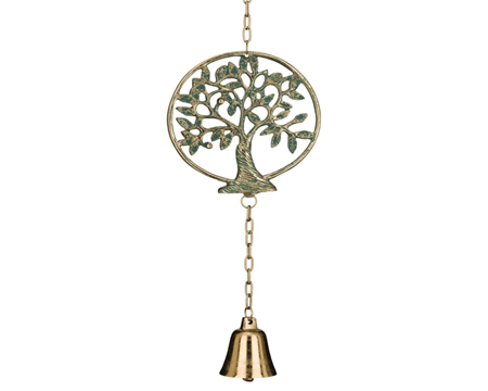 Regal Art & Gift&reg; 27.5 in. Cast Iron Garden Bell - Tree Of Life