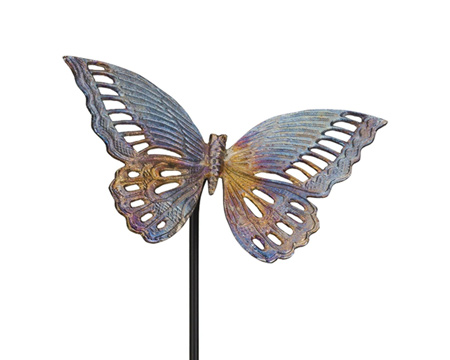 Regal Art & Gift&reg; 34.5 in. Cast Iron Lawn Ornament Garden Stake - Butterfly