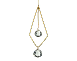 Regal Art & Gift&reg; Decorative 2.5 in. Bronze Celestial Diamond Crystal Ornament 