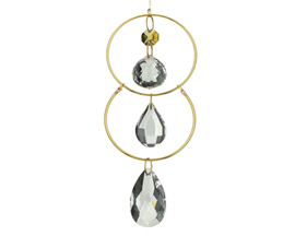 Regal Art & Gift&reg; Decorative 2.75 in. Triple Bronze Celestial Crystal Ornament