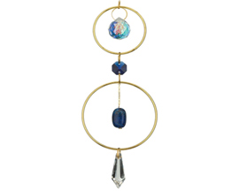 Regal Art & Gift&reg; Decorative 2.75 Metal Bronze Lapiz Healing Crystal Ornament