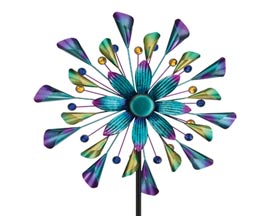 Regal Art & Gift&reg; Decorative 19 in. Garden Stake Cones Wind Spinner