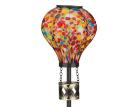 Regal Art & Gift&reg; Decorative 36 in. Outdoor Murano Solar Multi-Color Lantern