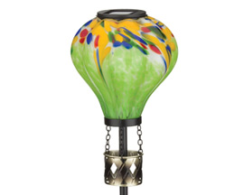 Regal Art & Gift&reg; Decorative 36 in. Outdoor Murano Solar Yellow Lantern
