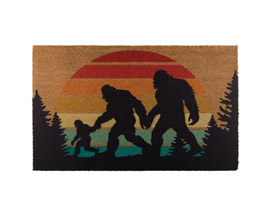 Regal Art & Gift&reg; 36 in. X 24 in. Sasquatch Family Coir Doormat
