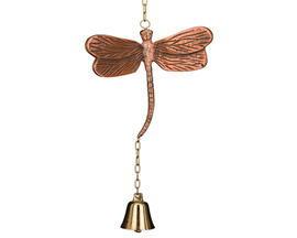 Regal Art & Gift&reg; 28 in. Cast Iron Garden Bell - Dragonfly