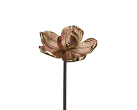 Regal Art & Gift&reg; 36 in. Cast Iron Lawn Ornament Garden Stake - Poppy