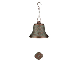 Regal Art & Gift&reg; 9.75 in. Iron Garden Wind Bell - Copper Patina