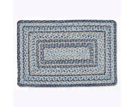 Earth Rugs&reg; 20X30 in. RC-9-119 Denim Oblong Braided Rug