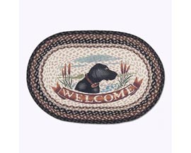 Earth Rugs&reg; 20X30 in.OP-313 Welcome Dog Oval Patch Rug