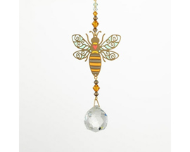 Woodstock Chimes&reg; Crystal Suncatchers Crystal Dreams Bee Wind Chimes