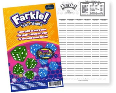 Farkle! Score Sheets