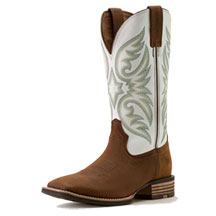Ariat&reg; Men's Ricochet Wide Square Toe Cowboy Boot - Mustang Brown Smokey Cream