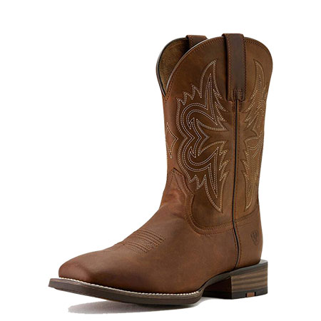 Ariat&reg; Men's Western Big Rig Wide Square Toe Cowboy Boot - Distressed Brown