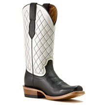 Ariat&reg; Women's Futurity Denton Narrow Cutter Toe Western Boot - Little Black Dress Bright Pearl