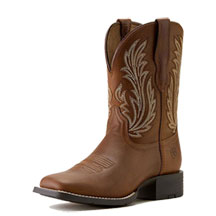 Ariat&reg; Women's Round Up Filly Wide Square Toe Western Boot - Sorrel Crunch