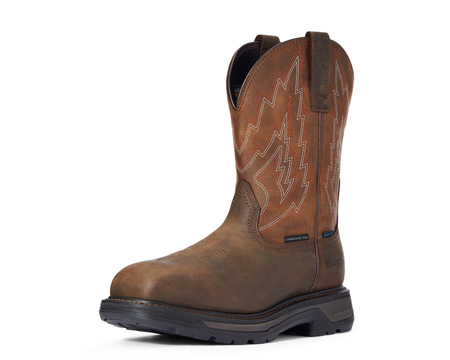 Ariat&reg; Men's Big Rig Composite Toe Waterproof Work Boot - Dark Brown