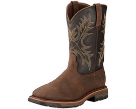 Ariat&reg; Men's WorkHog Waterproof Work Boots - Bruin Brown