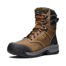 Keen Utility&reg; Men's 8 in. Evanston Insulated Waterproof Soft Toe Boot - Bison/Black