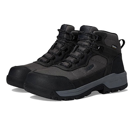 Keen Utility&reg; Men's 8 in. Skokie Waterproof Carbon Toe Work Boot - Magnet Black