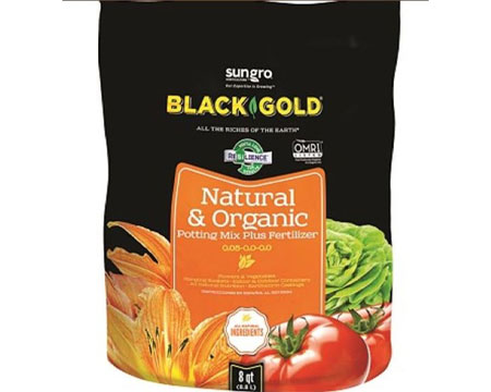 sungro&reg; Black Gold&reg; Natural & Organic Potting Soil + Fertilizer