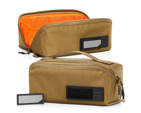 Savior Equipment&reg; Utility Pouch - Obsidian Dark FDE/Hi-Viz Orange