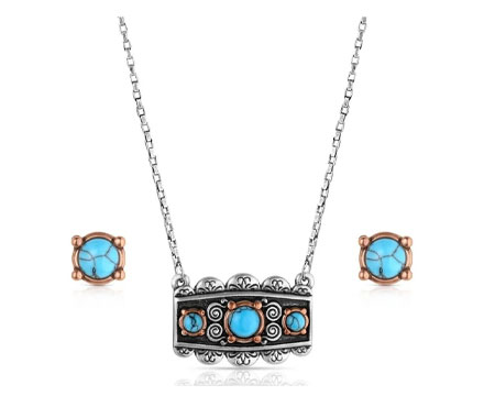 Montana Silversmiths&reg; Turquoise Peaks Jewelry Set
