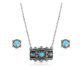 Montana Silversmiths&reg; Turquoise Peaks Jewelry Set