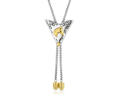Montana Silversmiths&reg; Regal Rider Bolo Necklace