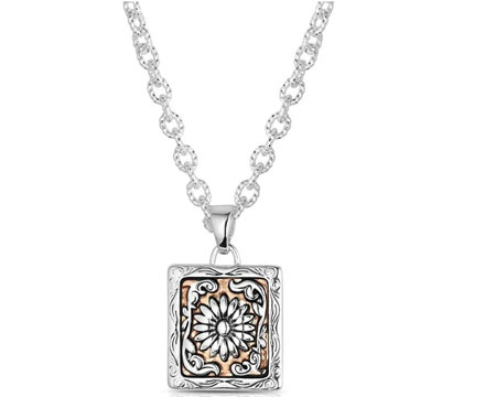 Montana Silversmiths&reg; Ranch House Floral Necklace