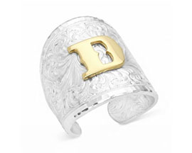 Montana Silversmiths&reg; Engraved Initial D Ring