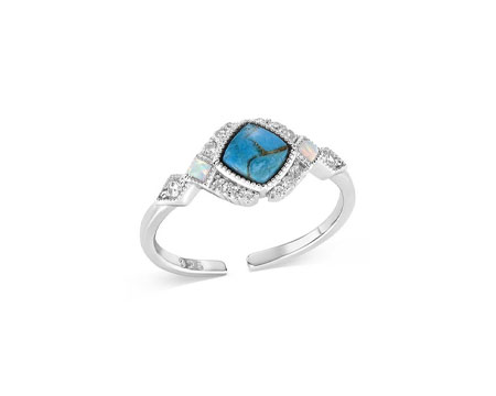 Montana Silversmiths&reg; Crowned Glacier Turquoise Ring
