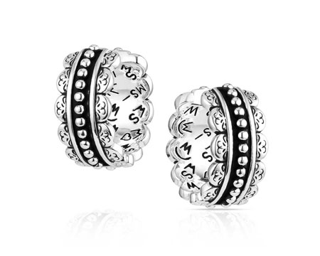 Montana Silversmiths&reg; Petal Edge Hoop Earrings