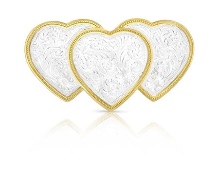 Montana Silversmiths&reg; Triple Heart Western Barrette
