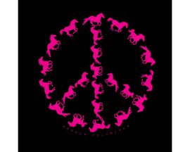 Girls Horse Peace  T-Shirt