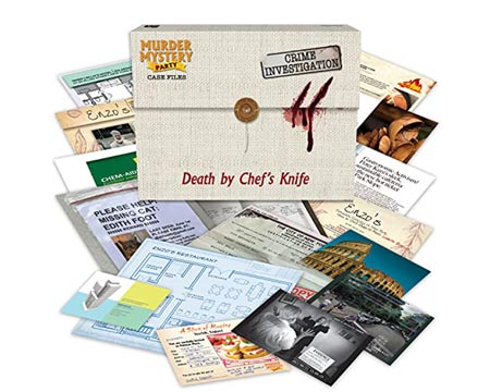 Briarpatch&reg; University Games&reg; Death By Chefs Knife Murder Mystery Party