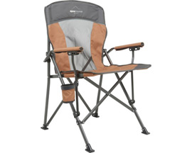 Alpine Mountain Gear&reg; Hard Arm Chair - Brown