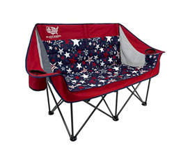 Black Sierra&reg; Padded Double Camping Chair - Patriotic 